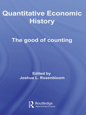 cover image of Quantitative Economic History